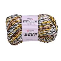 Obrázok ku produktu Pletacia vlna YarnArt OLIMPIA 1411 biela žltá hnedá sivá