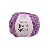 Obrázok ku produktu Pletacia priadza YarnArt JEANS SPLASH 949 fialová ružová biela