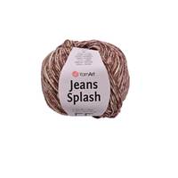 Obrázok ku produktu Pletacia priadza YarnArt JEANS SPLASH 945 hnedá bežová biela
