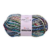 Obrázok ku produktu Pletacia vlna YarnArt REVOLUTION 1614 čierna modrá zelená ružová