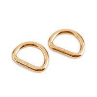 Obrázok ku produktu Polkrúžok šírka 27 mm na koženu galantériu zlatá ružová