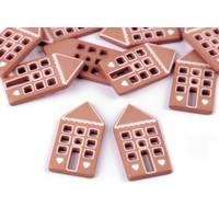 Obrázok ku produktu Gombík 18x34mm domček bežová