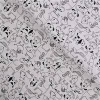 Obrázok ku produktu DEKORAČNÁ LÁTKA psíky béžová