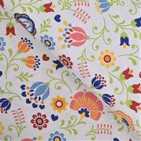 Obrázok ku produktu DEKORAČNÁ LÁTKA folklórne kvety ražná