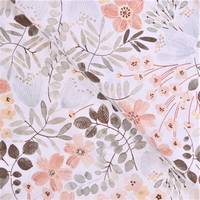 Obrázok ku produktu DEKORAČNÁ LÁTKA kvety béžová biela