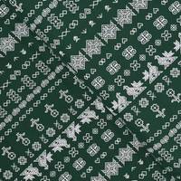 Obrázok ku produktu BAVLNENÁ LÁTKA folklórna ČIČMANY zelená biela