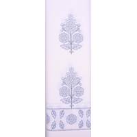 Obrázok ku produktu BAVLNENÁ LÁTKA folklórna Bordúra LIPTOV biela modrá