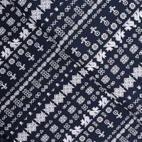 Obrázok ku produktu BAVLNENÁ LÁTKA folklórna ČIČMANY modrá biela