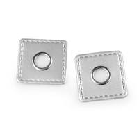 Obrázok ku produktu Priechodka s koženkou 10mm strieborná /2ks