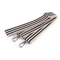 Obrázok ku produktu TEXTILNÝ POPRUH na tašku pásik béžová čierna