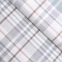 Obrázok ku produktu DEKORAČNÁ LÁTKA kockovaná sivá zelená hnedá