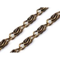 Obrázok ku produktu RETIAZKA na kabelku s karabínou 90cm stará mosadz