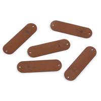 Obrázok ku produktu Nášivka štítok z eko kože púpava hnedá