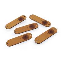 Obrázok ku produktu Nášivka štítok z eko kože púpava okrová