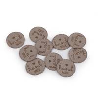 Obrázok ku produktu NÁŠIVKA z eko kože HANDMADE sivá