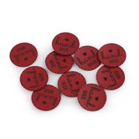 Obrázok ku produktu NÁŠIVKA z eko kože HANDMADE červená