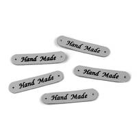 Obrázok ku produktu NÁŠIVKA z eko kože HANDMADE sivá