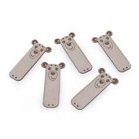 Obrázok ku produktu NÁŠIVKA z eko kože medvedík sivá béžová