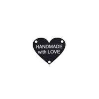 Obrázok ku produktu NÁŠIVKA  handmade srdce čierne