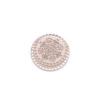 Obrázok ku produktu Drevené dno na košík okrúhle vyrezávané kvety 4 1bal