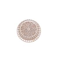 Obrázok ku produktu Drevené dno na košík okrúhle vyrezávané kvety 8 1bal