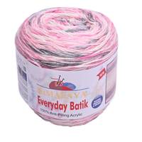 Obrázok ku produktu Pletacia priadza HIMALAYA Everyday batik 74201 smotanová sivá ružová