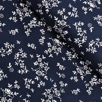 Obrázok ku produktu BAVLNENÁ LÁTKA folklórna KVETY modrá tmavá biela