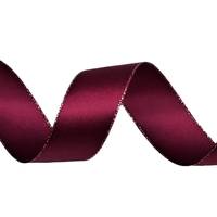 Obrázok ku produktu Atlasová stuha 24mm/19,40 m bordová
