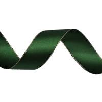 Obrázok ku produktu Atlasová stuha 24mm/15,60m zelená zlatá