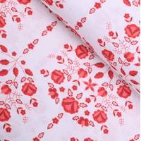 Obrázok ku produktu DEKORAČNÁ LÁTKA folklórna biela červená