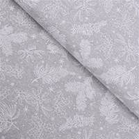 Obrázok ku produktu DEKORAČNÁ LÁTKA vianočná sivá biela