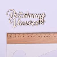 Obrázok ku produktu DREVENÝ NÁPIS požehnané Vianoce