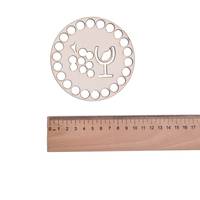 Obrázok ku produktu DREVENÁ PODŠÁLKA výrez pohár s hroznom