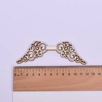 Obrázok ku produktu DREVENÉ KRÍDLA ornament so spojom dole 12x4cm