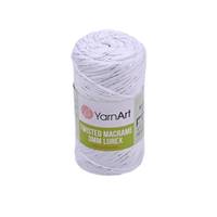 Obrázok ku produktu Špagát na macrame techniku YarnArt TWISTED MACRAME LUREX 751 biela