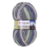 Obrázok ku produktu Pletacia vlna YarnArt EVEREST 7055 sivá zelená modrá