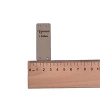 Obrázok ku produktu NÁŠIVKA Vyrobené s láskou béžová sivá  6x2cm hore