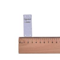 Obrázok ku produktu NÁŠIVKA Vyrobené s láskou strieborná  6x2cm hore