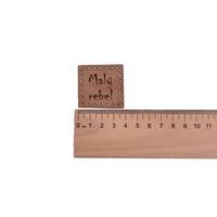 Obrázok ku produktu NÁŠIVKA Malý rebel hnedá 4x4cm