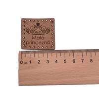 Obrázok ku produktu NÁŠIVKA Malá princezná hnedá 4x4cm