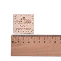 Obrázok ku produktu NÁŠIVKA Malá princezná béžová 4x4cm