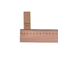 Obrázok ku produktu NÁŠIVKA Vyrobené s láskou hnedá svetlá 6x2cm dole