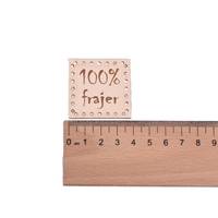 Obrázok ku produktu NÁŠIVKA 100% Frajer béžová 4x4cm