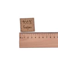 Obrázok ku produktu NÁŠIVKA 100% Frajer hnedá svetlá 4x4cm