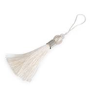 Obrázok ku produktu Strapec dĺžka 22-24cm smotanová strieborná