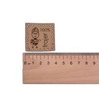 Obrázok ku produktu NÁŠIVKA 100% Frajer postavička hnedá svetlá 4x4cm