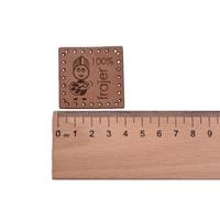 Obrázok ku produktu NÁŠIVKA 100% Frajer postavička hnedá 4x4cm