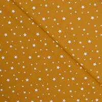 Obrázok ku produktu BAVLNENÁ LÁTKA okrová hviezdička