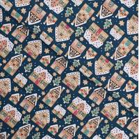 Obrázok ku produktu BAVLNENÁ LÁTKA vianočná domček