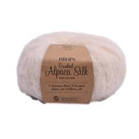 Obrázok ku produktu Pletacia priadza Drops BRUSHED ALPACA SILK  01 smotanová
